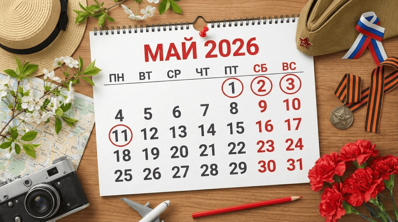 Как отдыхаем на майские в 2026 году: праздничные дни
